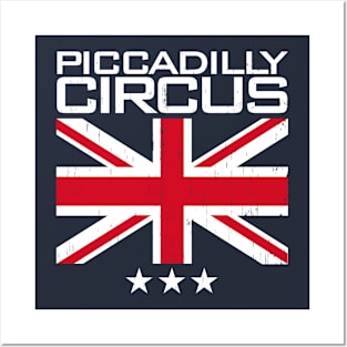 PICCADILLY CIRCUS UNION JACK - 2.0 Posters and Art